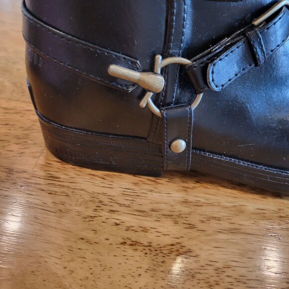 Chooka Signature Rain Riding Boots Tall Rubber Black Size US 6 Women's - Picture 4 of 9